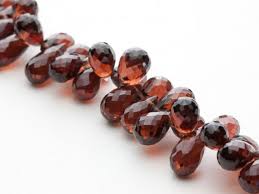 136ct Red Garnet Pear Briolette Bead Strands B18 Bead Strand Red Garnet Garnet Bead