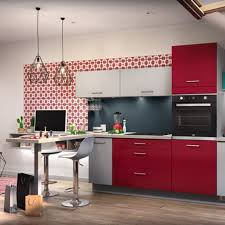 Cuisines Equipees Modeles De Cuisines Equipees Par Socoo C Deco Cuisine Rouge Cuisine Petit Espace Cuisine Moderne