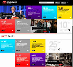 Calendario De Eventos By Fernanda Pacheco Via Behance Web Design Birthday Background Design Event Schedule Design