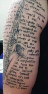 A lot of men prefer to have meaningful tattoos in order to symbolize something deep or personal. Chemistry Tattoos