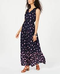Casual Dresses For Women Macy S Tiered Maxi Dress Maxi Dress Macys Fashion