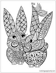 Second, get two free adult coloring book pages in pdf format directly from our book soul coats: Mandala Rabbit Coloring Pages Bunny Coloring Pages Coloring Pages For Kids And Adults