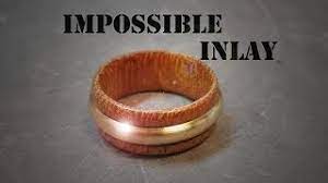 How to make a ring with a wood inlay: Wooden Ring With Brass Inlay Puinen Sormus Messinkiupotuksella Youtube