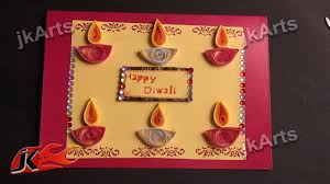 Diy Paper Quilling Greeting Card For Diwali Jk Arts 335