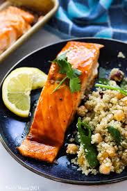 A big salmon fillet always feels like a festive main course, especially when it's cooked on a cedar grilling plank, so. Bourbon Glazed Salmon Mae S Menu