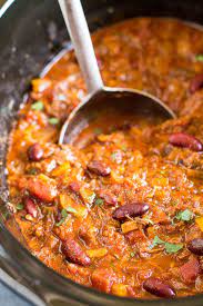 Slow Cooker Chili Con Carne Recipe Culinary Hill Recipe Con Carne Recipe Slow Cooker Chili Chili Con Carne