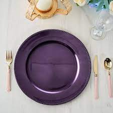 Buy gold charger plates and get the best deals at the lowest prices on ebay! Efavormart 6 Pcs 13 Beaded Round Charger Plates Dinner Chargers For Tabletop Decor Holiday Wedding Catering Event Decoration Walmart Com Walmart Com