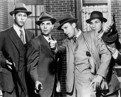 Untouchables 1959 TV series Robert Stack as Eliot Ness Al Capone Prohibition era Chicago 1960s ABC television stills black and white noir style, AI generated