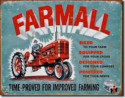 Farmall traktor fakta farmall är en amerikansk jordbrukstraktor som produceras av international harvester, nu case ih. Ihc Farmall Traktor Schild Poster Int Harvester Alter Schlepper Werbung 988 Eur 16 95 Picclick De