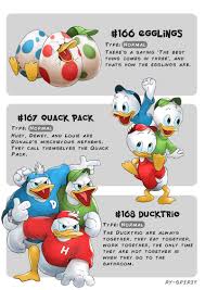 90062 - safe, artist:ry-spirit, dewey duck (disney), huey duck (disney),  louie duck (disney), bird, duck, waterfowl, anthro, cc by-nc-nd, creative  commons, disney, mickey and friends, nintendo, pokémon, 2d, crossover, egg,  evolution, evolution