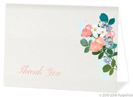 Thank you cards can be purchased from the funeral home, gift shops, department stores, stationery stores, or from online printing services that specialize in funeral products. Elegant Floral Funeral Thank You Card Funeral Thank You Cards