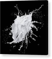 Choose your favorite black background paintings from millions of available designs. White Paint Splash On Black Background Acrylic Print By Biwa Studio
