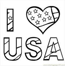Coloring pages of the most popular national parks, historic landmarks, and historic buildings. I Love Usa Coloring Page For Kids Free Usa Printable Coloring Pages Online For Kids Coloringpages101 Com Coloring Pages For Kids