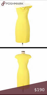 Yellow Black Halo Gretchen Dress In 2020 Dresses Black Halo