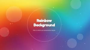 If you have ever created or edited word why choose google slides templates from poweredtemplate? Rainbow Background Google Slides Powerpoint Template