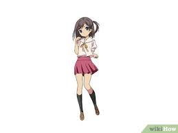 Image result for sitting poses for girls. How To Draw An Anime Girl Wikihow