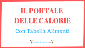 La caloria, o piccola caloria, simbolo cal, è un'unità di misura dell'energia, introdotta da un. Il Portale Delle Calorie Con Tabella Alimenti Aggiornata Prodotti Dimagranti