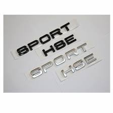 China Car Black Letter Sticker Sport Hse Car Logo Label Emblem China Car Emblem Car Badge Emblem