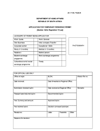 South Africa Work Permit Form - Fill Out And Sign Printable Pdf Template |  Signnow