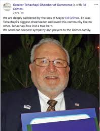 I love my friend and my mayor!': Tehachapi remembers Ed Grimes