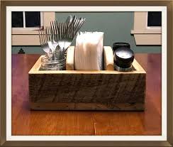 Rustic Table Organizer Flatware Holder Salt Pepper Holder Primitive Napkin Holder Wooden Table Caddy Re Table Caddy Reclaimed Wood Table Stuffed Peppers