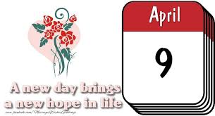 April, der får premiere den 12. Greetings Cards Of 9 April 9 April Happy Birthday Messageswishesgreetings Com