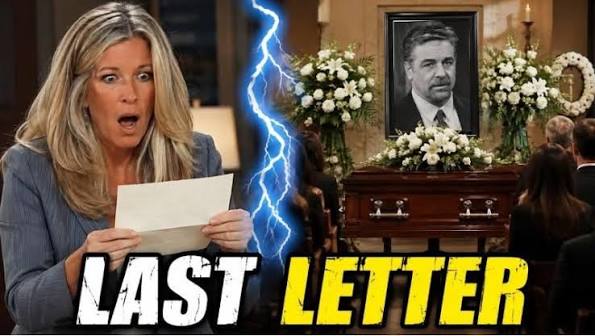 Carly receives Brennan's last letter before he dies on General Hospital