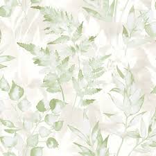 A Modern Leaf Print Wallpaper In Green From Holden Decor S Glasshouse Wallpaper Collection Available At G Green Wallpaper Metallic Wallpaper Pattern Wallpaper