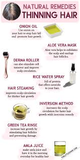 If you have fine thin hair, then do it gently, very very gently, like you are handling a delicate thread. Thinning Hair Natural Remedies The Little Shine