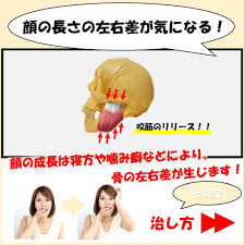顔の左右の長さを矯正する顔面矯正のやり方 その２ 顔 顔ヨガ 顔 矯正