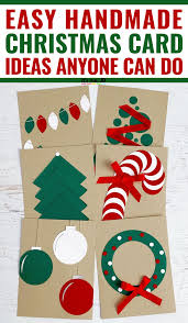 You can make these 5 simple christmas card in minutes. Easy Handmade Christmas Card Ideas That Anyone Can Make Christmas Cards Handmade Diy Holiday Cards Simple Christmas Cards