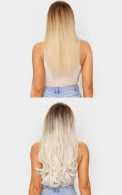 Massage the mixture into the extensions starting from the top. Lullabellz 22 5 Piece Hair Extension Bleach Prettylittlething Uae