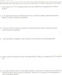 A student is attempting to calculate the molar volume of 1 mole of hydrogen gas at room temperature and pressure. A Chemistry Solutions Worksheet That I Can T Seem To Figure Out Yeah Chemistry