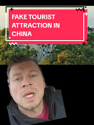 this mountain lookout in China was FAKE all along #fyp #China