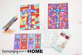 Images of printable hard geometric coloring pages geometrip com. Free Stained Glass Coloring Pages And Bookmarks For Easter