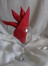 Bird Of Paradise Napkin Folding Instructions Napkins By Pc Creations Leeds Red Bird Of Paradise Napkin Fold In Wine Glass See More In The Napkins Photo Gallery Need Napkin Folding Napkins Wine Glass