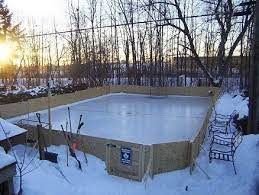 Backyard Ice Rink How Cool Would This Be One Day Backyard Ice Rink Backyard Hockey Rink Backyard Rink