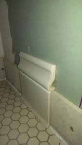 With the best trim job, the decorative molding. Need Help With Baseboard Tiles Not Cove Caulk Grout Gaps Change Of Plane Ceramic Tile Advice Forums John Bridge Ceramic Tile