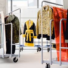 Only hangers 29 ball spiral garment clothing rack chrome (set of 2) $132.38 new. Warehouse Equipment Displays Garments At Browns Fashion Pop Up In La