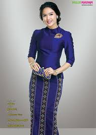 Myamar Traditonal Dress Hello Madam Catalogue Myanmar Silk Myanmar Silk Style Myanmar Traditional Myanmar Model Baju Wanita Pakaian Wanita Model Pakaian