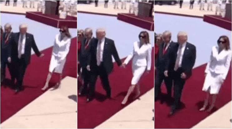 8 Times Melania Trump Swatted Away Husband Donald Trump's Hand