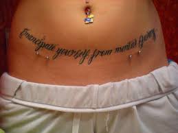 If you love pretty pink, then this is the belly button piercing for you. Stomach Tattoos For Women 25 Dandy Collections Design Press