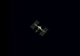 Image result for international space station through telescope