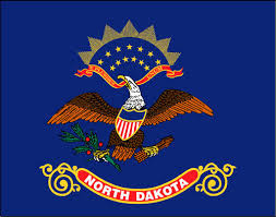 Touch device users can explore by touch or with swipe gestures. North Dakota State Flag