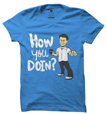 How You Doin T Shirt Buy Friends Official Merchandise Online In India The Souled Store Mens Printed T Shirts Friends Tv Show Shirt Mens Tshirts