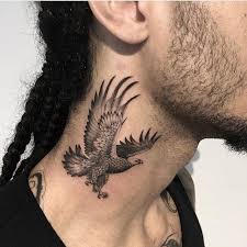 Bird Tattoos For Guys On Neck Eagle Tattoo By Perry Salonserpentattooparlour Neck Tattoo For Guys Serpent Tattoo Neck Tattoo