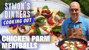 Touch device users, explore by touch or with swipe gestures. Michael Symon S Chicken Parmesan Meatballs With Soft Polenta Symon S Dinners Food Network Youtube