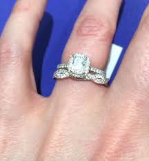 I Love That The Engagement Ring And Wedding Band Do Not Match Unique Combination Engagement Rings Engagement Wedding Bands