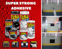 Flex Tape Is Extra Wide 4 8 12 To Quickly Cover Large Cracks Gaps And Holes Flex Tape Is A Super Strong Rubberiz Repair Tape Waterproof Tape Flex