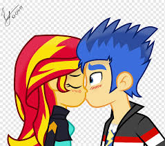 I know some fans don't like the. Sunset Shimmer Twilight Sparkle Flash Sentry Kiss My Little Pony Equestria Girls Kiss Love Sunset Shimmer Computer Wallpaper Png Pngwing
